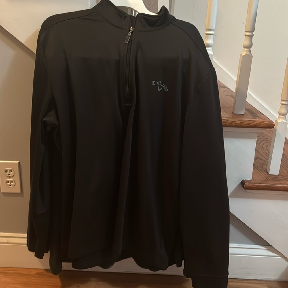 Callaway Xtra large black long sleeve golf polo